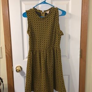 Black and yellow dress